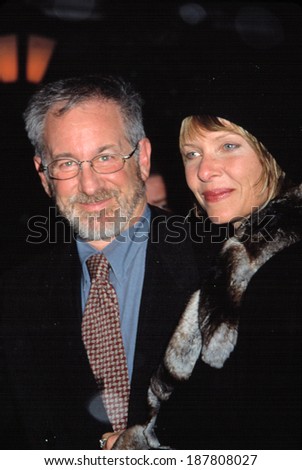 Steven Spielberg and wife Kate Capshaw at NATIONAL BOARD OF REVIEW AWARDS, NY 1/7/2002