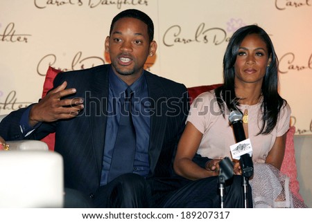 Will Smith, Jada Pinkett Smith at the press conference for Carol\'s Daughter Body Care Product Launch, 40/40 Club, New York, NY, Tuesday, May 17, 2005