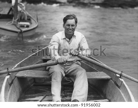 man in boat