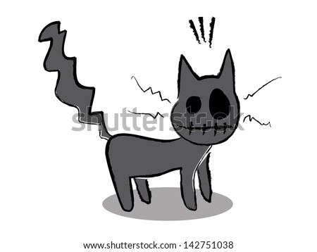 Funny Cartoon Cat Stock Photo 142751038 : Shutterstock