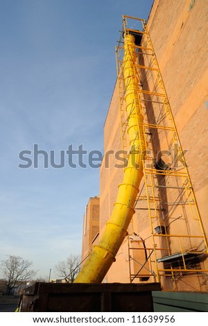 Waste chute used in construction demolition