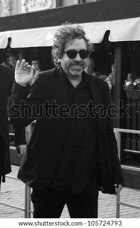 MOSCOW, RUSSIA - JUNE 21: Film maker and producer Tim Burton at XXXIV Moscow International Film Festival opening ceremony. Taken on June 21, 2012 in Moscow, Russia.