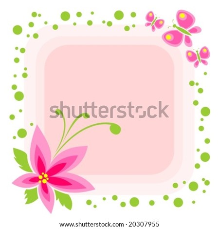 flowers cartoon background. stock vector : Cartoon flower