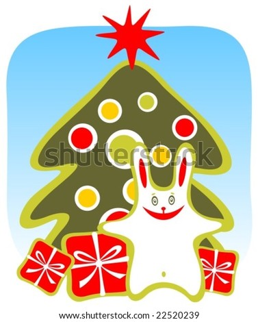 trees background cartoon. Christmas tree background.