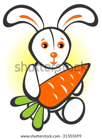 cartoon carrot characters. stock photo : Cartoon happy