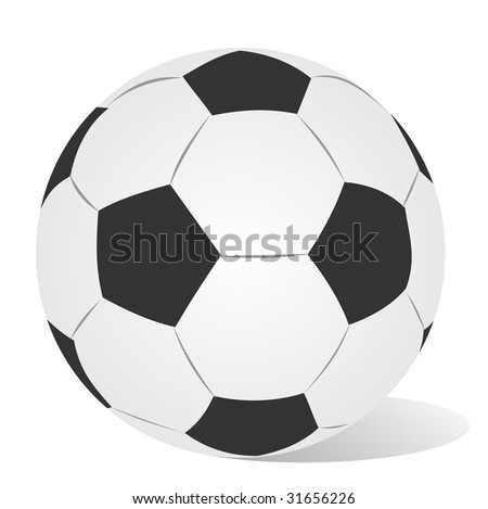 Football ball isolated on a
