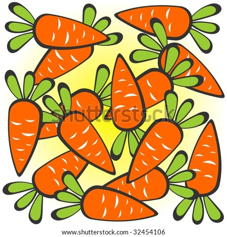 cartoon carrot characters. stock photo : Cartoon carrots