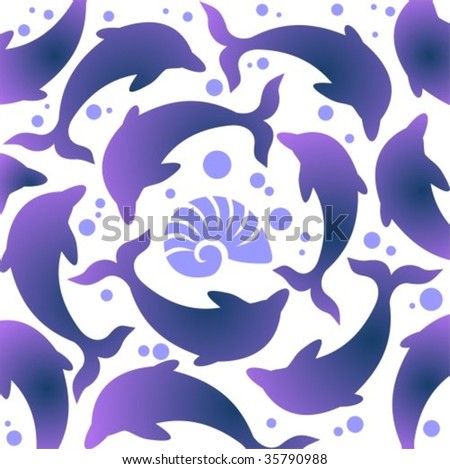 Background Images Of Dolphins. vector : Stylized dolphins