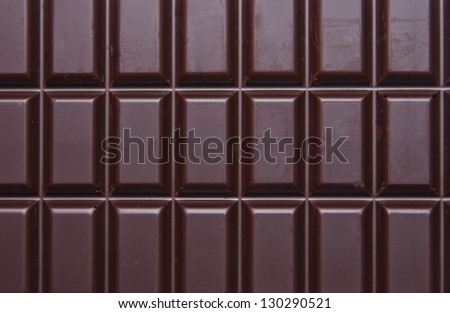 Healthy and delicious dark chocolate tablet.