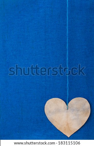 crepe paper and heart