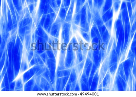 Abstract blue background with random fuzzy light rays