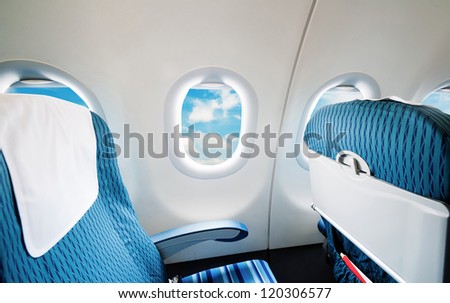 Empty Aircraft Seats And Windows