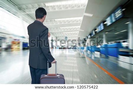 Business man at airport