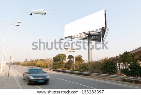 Highway, next to the countless billboards erected.