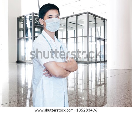 expertise handsome senior doctor hospital portrait  [Photo Illustration]