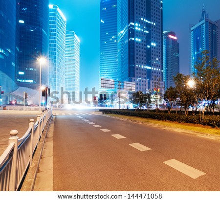 Shanghai Lujiazui Finance & Trade Zone modern city night background Shanghai Lujiazui Finance & Trade Zone modern city night background
