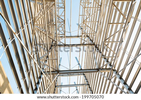 Structural steel framework