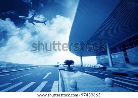 the scene of T3 airport building in beijing china.interior of the airport.