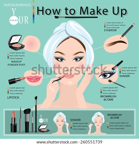 How to make a beautiful woman with makeup.