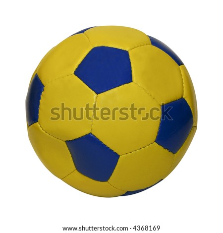 soccer ball. and yellow soccer ball