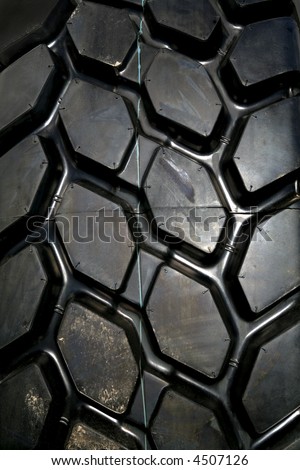 close up of a brand new car tire