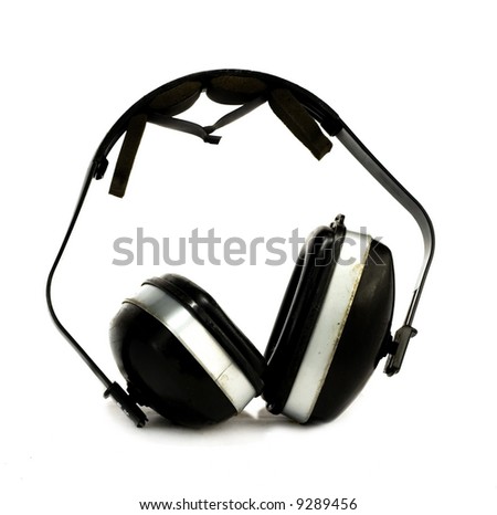 ear protection on a white background