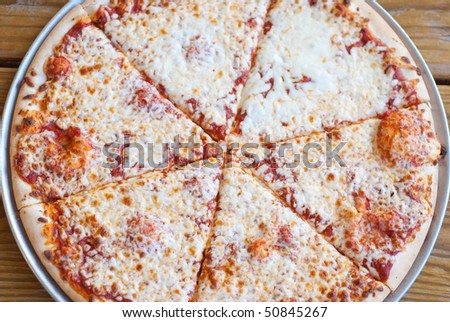 Cheese Pizza on Pan