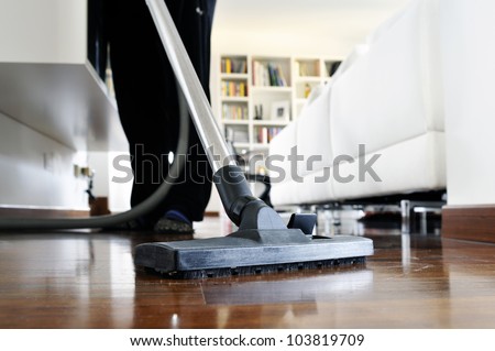 Woman Who Cleans The Floor Of The House