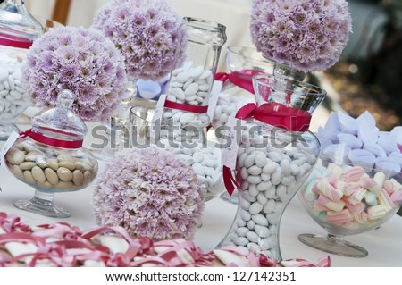 table confetti candies shutterstock candy