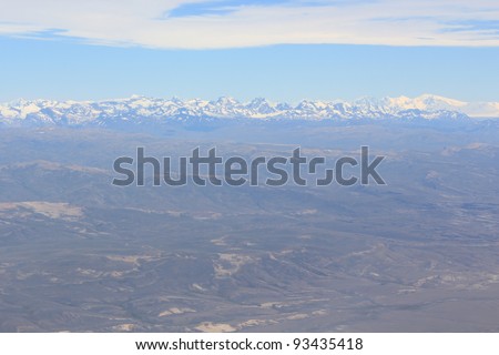 Cerro Fitz Roy aerial view, Patagonia, Argentina