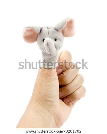 elephant finger puppet