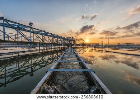 Water Treatment Plant at Sun Rise