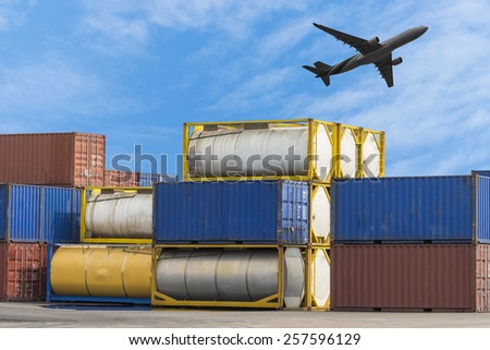 Fuel tank container in Logistic Zone