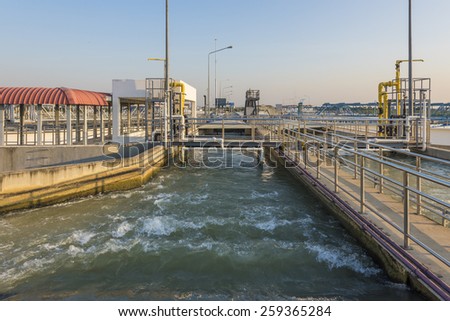 Intake of Raw Water in Water Treatment Plant