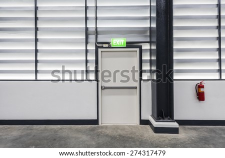 warehouse exit door