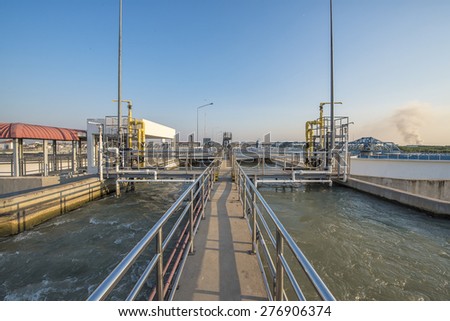Intake water with Chemical addition process in Water Treatment Plant