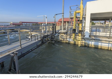 Chemical addition process and Activate Carbon pipe line in Water Treatment Plant