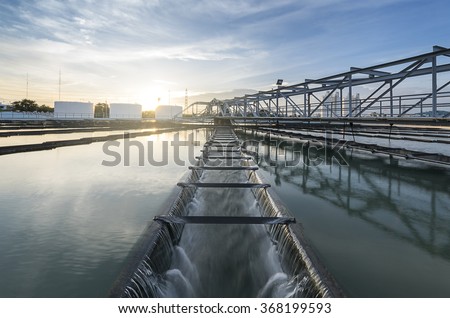 The Solid Contact Clarifier Tank type Sludge Recirculation with sunrise