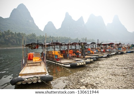 Bamboo Raft, Li River, Guilin, China