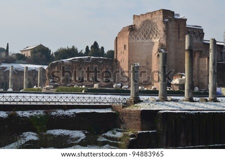 The Temple of Venus and of Rome — in Latin, Templum Veneris et Romae — is thought to have been the largest temple in Ancient Rome.