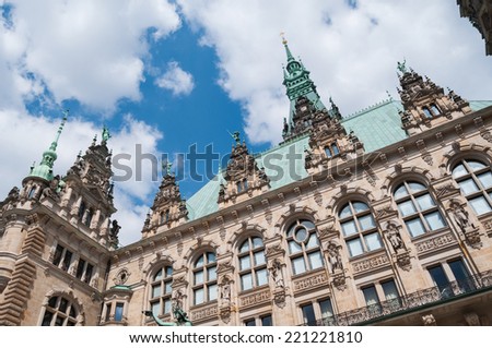 Hamburg Town-hall - Germany, Hamburg