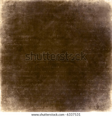 vintage chocolate brown paper with faded text