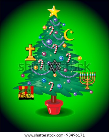 Multi Cultural Christmas Tree
