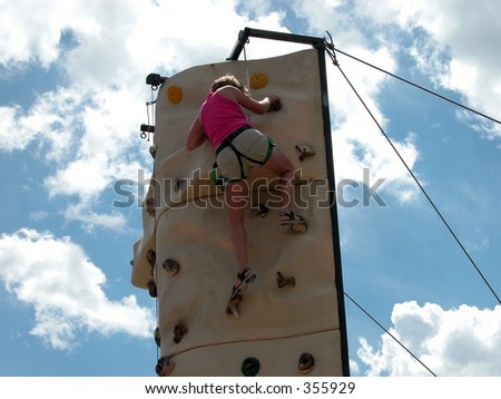 stock photo : Rock Climbing