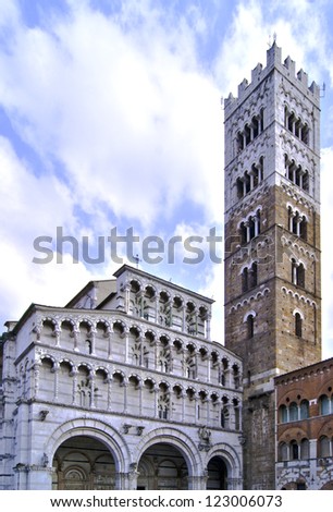 HDR elaboration of Cathedral of St Martin in Lucca, Italy.
