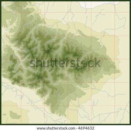 physical map of united states with rivers and mountains. map of united states with