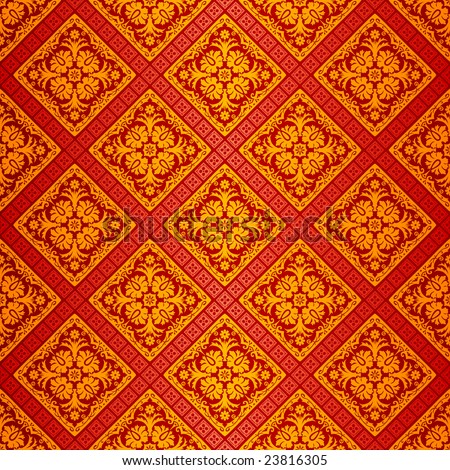 Orange Wallpaper on Vector Seamless Repeating Orange Wallpaper   23816305   Shutterstock