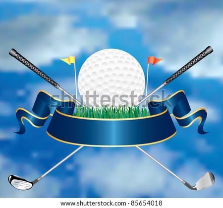 vector golf award in the sky
