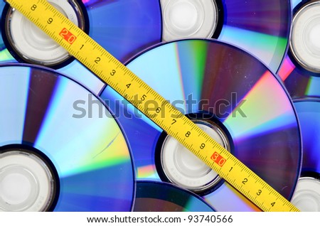 DVD and tape measure