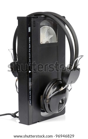 Video tape and headphone